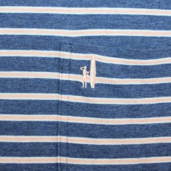 Johnnie - O Mens Large Golf Polo Shirt Hangin Out Striped Soft Short Sleeve - Picture 5 of 7